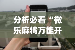 分析必看“微乐麻将万能开挂器苹果版”开挂(透视)辅助神器
