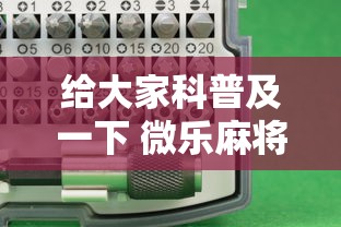 给大家科普及一下 微乐麻将自建房输赢有什么规律？怎么设置规则能赢更多？”分享用挂教程